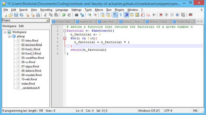 brackets notepad